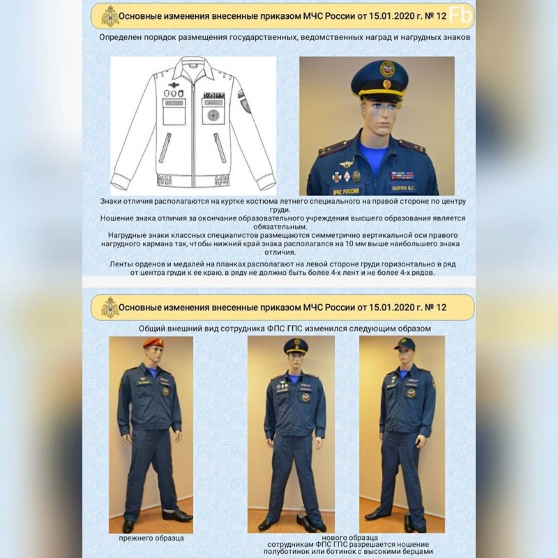 Приказ мчс 12 форма одежды с картинками